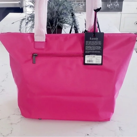 LIPAULT Paris $135 Tote Bag Travel Bag Shoulder Handbag Duffel Carry On Luggage - Picture 2 of 8